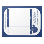 Landscaping Lawn Mowing Business Receipt Factuur Notitieblok (Voorkant)