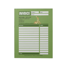 Landscaping Lawn Mowing Business Receipt Invoice Notitieblok