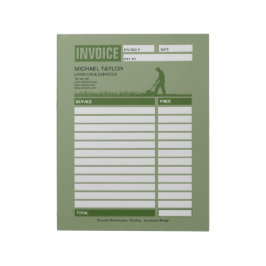 Landscaping Lawn Mowing Business Receipt Invoice Notitieblok
