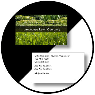 Landscaping Lawn Service Nieuwe Visitekaartjes