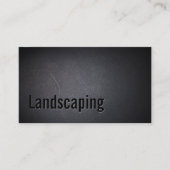 Landscaping Modern Bold Black Elegant Visitekaartje (Voorkant)