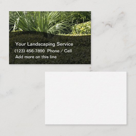 Landscaping Modern Visitekaartje (Voorkant / Achterkant)