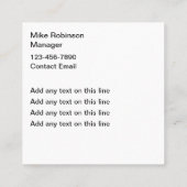 Landscaping Moderne kleurrijke Visitekaartjes (Achterkant)