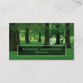 Landscaping of Lawn Care Service Company Visitekaartje