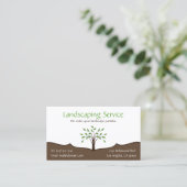 Landscaping Service Elegant Tree Natuur Logo Visitekaartje (Staand voorkant)