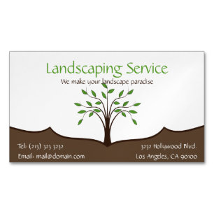 Landscaping Service Magnetische Visitekaartjes Visitekaartje Magneet