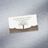 Landscaping Service Magnetische Visitekaartjes Visitekaartje Magneet (Voorbeeld)