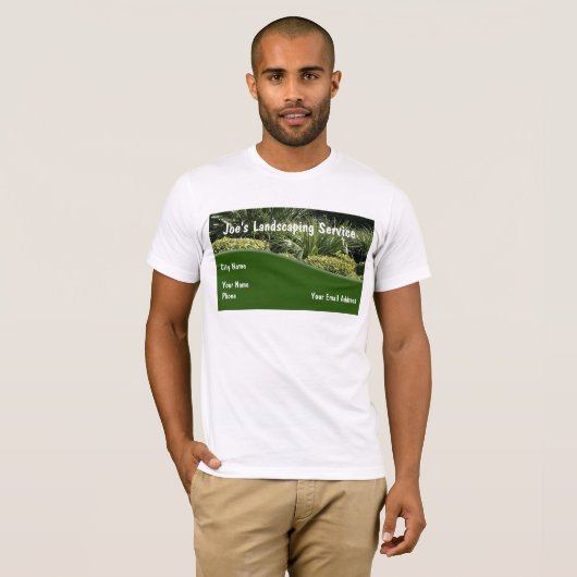 Landscaping Service Tshirt Design Sjabloon (Voorkant volledig)