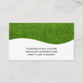 Landscaping Tree gestileerde pictogram Visitekaartje (Achterkant)