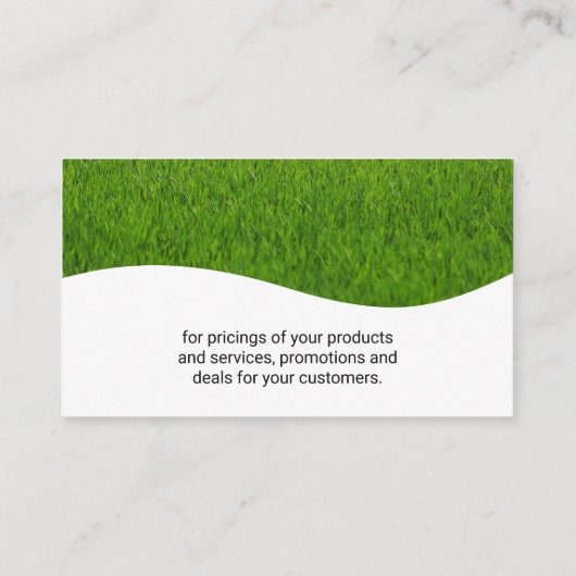 Landscaping Tree gestileerde pictogram Visitekaartje (Achterkant)