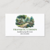 Landscaping Tuin Gazonverzorging Greenhouse Visitekaartje (Voorkant)