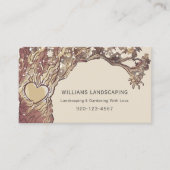 Landscaping Tuinieren Boom QR Code Visitekaartje (Voorkant)