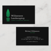 Landscaping, Tuinieren Groen Topiary Logo II Visitekaartje (Voorkant / Achterkant)