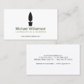 Landscaping, Tuinieren Topiary Logo Visitekaartje (Voorkant / Achterkant)