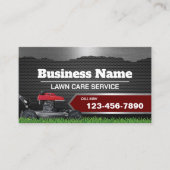 Landscaping van de graszorg Mowing Professional Me Visitekaartje (Voorkant)