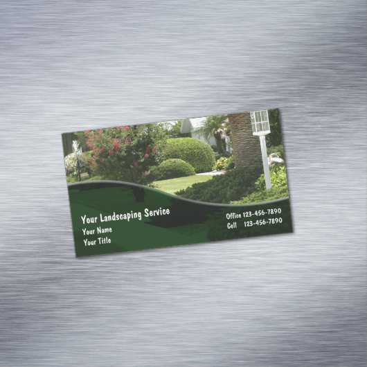 Landscaping Visitekaartjes magneten (Voorbeeld)