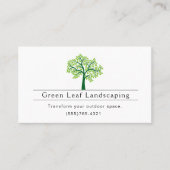 Landscaping Yard Garden Service Visitekaartje (Voorkant)