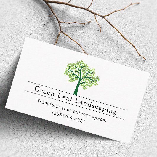 Landscaping Yard Garden Service Visitekaartje