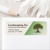 Landscaping zakelijke retouradreslabels etiket (Insitu)