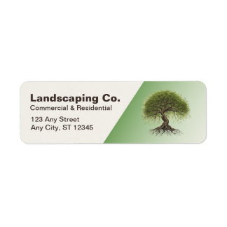 Landscaping zakelijke retouradreslabels etiket