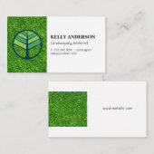 Landscapingarchitect | Gras | Boom-pictogram Visitekaartje (Voorkant / Achterkant)