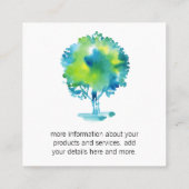 Landscapingarchitectuur | WATERVERF Vierkante Visitekaartje (Achterkant)