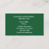 Landscapingdiensten voor de zorg in de startfase F Visitekaartje (Achterkant)