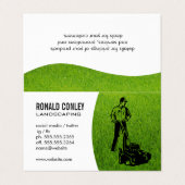 Landscapinggras | Gardener Cutting Lawn Visitekaartje (Buitenkant ongevouwen)