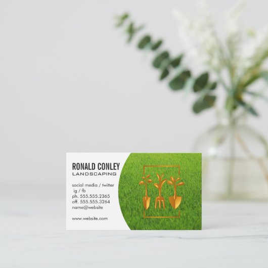 Landscapinggras | Gereedschap voor tuin Visitekaartje (Staand voorkant)