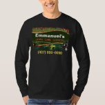 Landscapinggras met lange hoes Shirt voor graszorg<br><div class="desc">Breng je grassnijwerk met deze groene lange hoes shirten voor de graszorg. Pas je aan door je eigen gegevens toe te voegen waar dat nodig is. Het werk dat in dit shirt is opgenomen,  zijn grasmaaier,  tuinrake,  bladblazer en heggenscharen.</div>