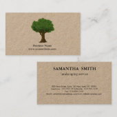 Landscapingminimalistische Groene Boomkraft (bedru Visitekaartje (Voorkant / Achterkant)