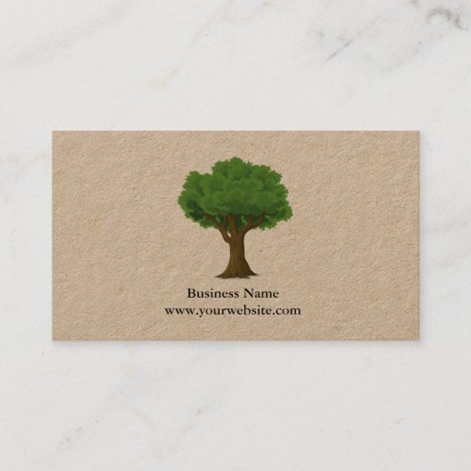 Landscapingminimalistische Groene Boomkraft (bedru Visitekaartje (Voorkant)