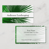 Landscapingpalmboom Tropisch Visitekaartje (Voorkant / Achterkant)