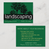 Landscapingservice-sjabloon voor visitekaartjes (Voorkant / Achterkant)