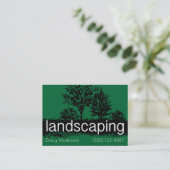 Landscapingservice-sjabloon voor visitekaartjes (Staand voorkant)