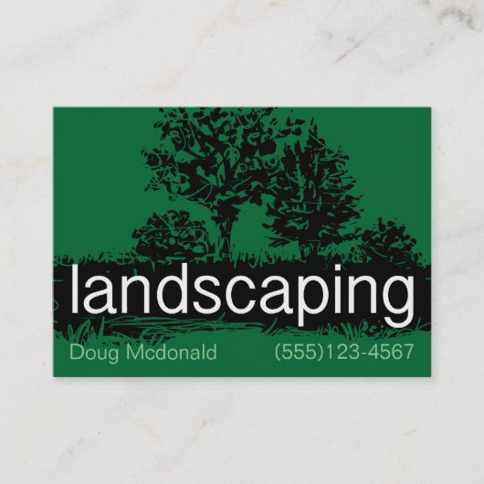 Landscapingservice-sjabloon voor visitekaartjes (Voorkant)