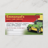 Landscapingsjabloon voor een startpakket voor zorg visitekaartje (Achterkant)