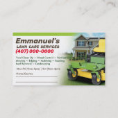 Landscapingsjabloon voor een startpakket voor zorg visitekaartje (Achterkant)