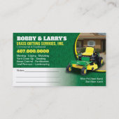 Landscapingsjabloon voor een startpakket voor zorg visitekaartje (Achterkant)