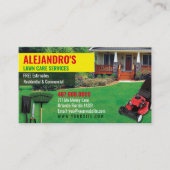 Landscapingsjabloon voor een startpakket voor zorg visitekaartje (Voorkant)