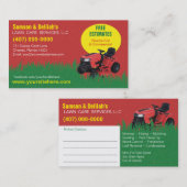 Landscapingsjabloon voor een startpakket voor zorg visitekaartje (Voorkant / Achterkant)