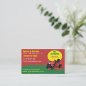 Landscapingsjabloon voor een startpakket voor zorg visitekaartje (Staand voorkant)