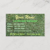 Landscapingsjabloon voor visitekaartjes (Achterkant)