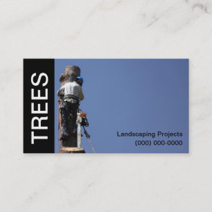 Landscapingsjabloon voor visitekaartjes