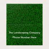 Landscapingstijl gelanceerde trendstijl visitekaartje (Buitenkant ongevouwen)