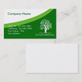 Landscapingstructuur van grastuinbouwer visitekaartje (Voorkant / Achterkant)