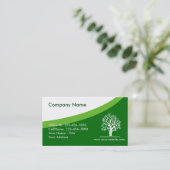 Landscapingstructuur van grastuinbouwer visitekaartje (Staand voorkant)