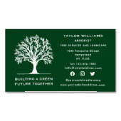 Landscapingstructuurservice Sociale media Lawn Car Magnetisch Visitekaartje (Voorkant)