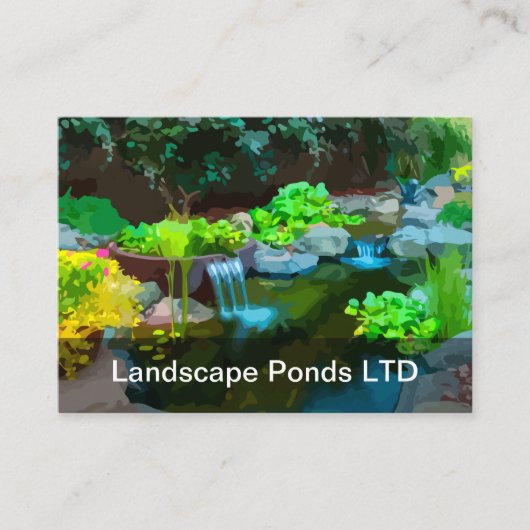 Landscapingvijvers Visitekaartje (Voorkant)