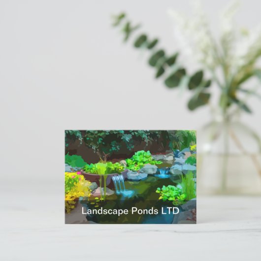 Landscapingvijvers Visitekaartje (Staand voorkant)